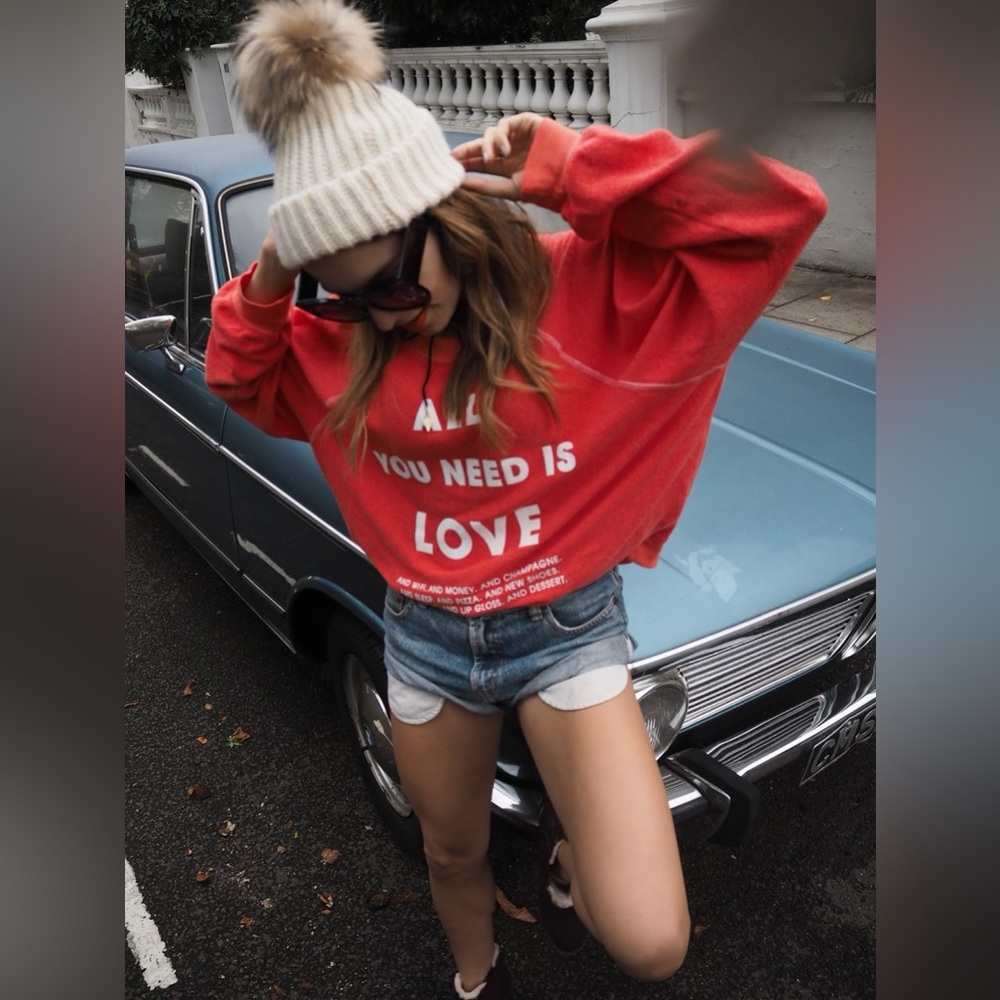 Wildfox | all you need is love jumper